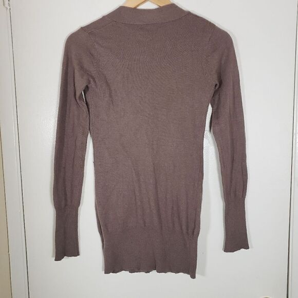 TCEC Angora Wool Blend V Neck Cardigan Sweater Size S - Picture 3 of 6